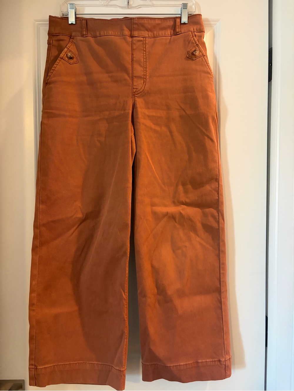 SPANX Wide Leg Pants in Burnt Orange